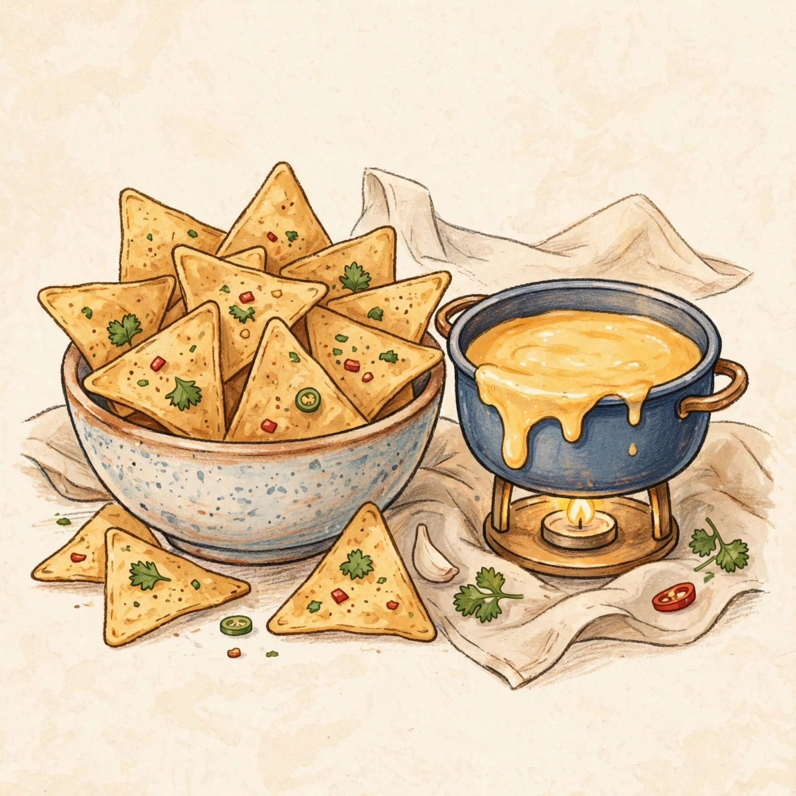 nachos illustration